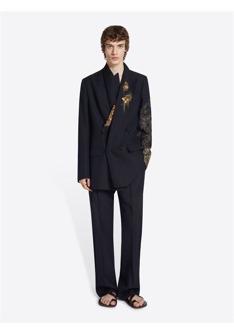 embellished blazer man navy DRIES VAN NOTEN | 251-020433-1305509